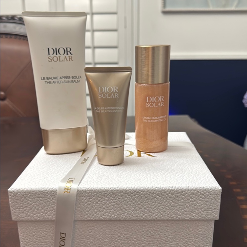 Dior Solar Skincare Trio in Gold and White